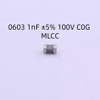 4000PCS/DAUG CGA3EAC0G2A102JT000N Kondensatorius 0603 1nF ±5% 100V C0G MLCC