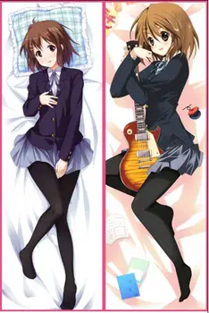 Anime žaidimas K-ON! simbolių Hirasawa Yui & Hirasawa Ui seksuali mergina Dakimakura pagalvė padengti atveju kūno hugging užvalkalas cosplay