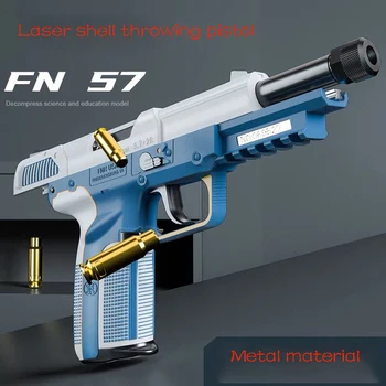 FN 57 Shell Metimu Žaislas Pistoletas Lazerio Blowback Žaislas Ginklą Lauko Ginklas Suaugusių Berniukų Gimtadienio Dovanos