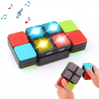 Interaktyvi Žaidimai Flipslide Magic Cube Flip Slide Rungtynės Dėlionės, Žaislų, su Šviesos Greičiu Lygiu Atminties Multiplayer Režimai