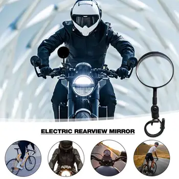 Motociklo galinio vaizdo Veidrodis 8mm Apvalus Plataus Kampo galinio vaizdo Stiklo Motociklo Išgaubtas Veidrodis Atbulinės eigos Atšvaitas, Elektriniai Dviračiai