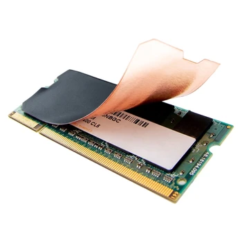 Nešiojamas Atminties Šilumos Kriaukle Gryno Vario Aušinimo Lipdukas DDR4/DDR5-Ultra Plonas Grafeno Heatsink Padas 2280 M2 Atminties Kortelę