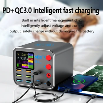 Pažangus Skaitmeninis Displėjus, Įkroviklis, USB Multi Port Įkroviklis QC3.0 Greito Įkrovimo PD20W Greito Įkrovimo