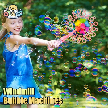 Vėjo malūnas Burbulų Lazdelės Vaikų Pučia Muilo Burbulų Mašinos, Rankinės Vasaros Lauko Žaislus Vaikams Dovanos